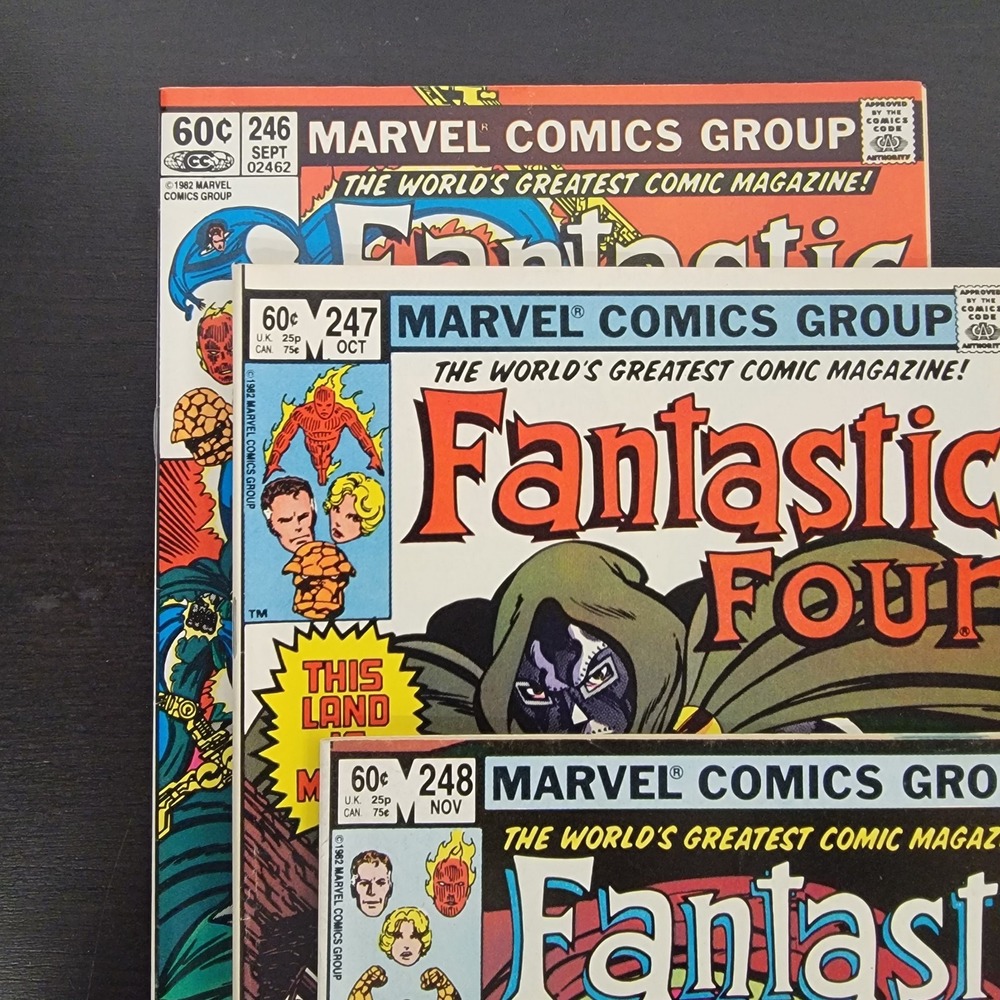 Lot of 3 Fantastic Four #246 247 248 1982) 1st Appearance Kristoff Vernard PICS!